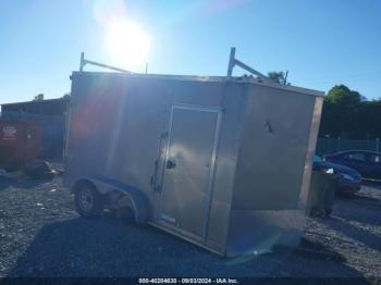  Salvage Trailer Enclosed Trailer