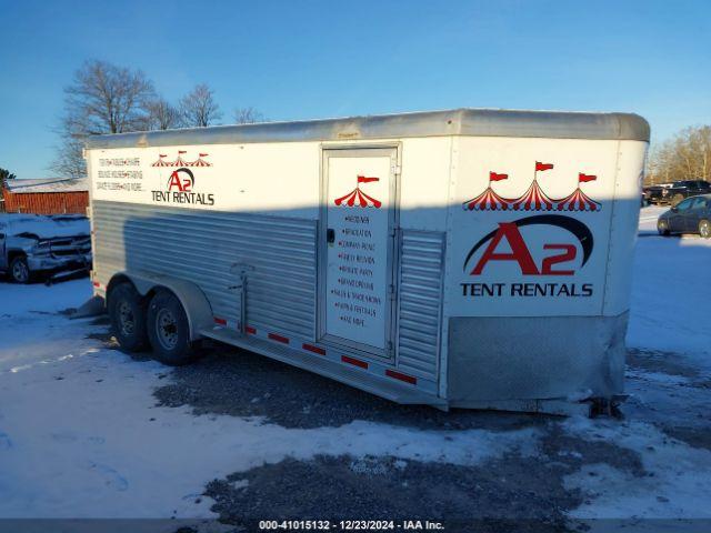  Salvage Adam 18  Livestock Trailer