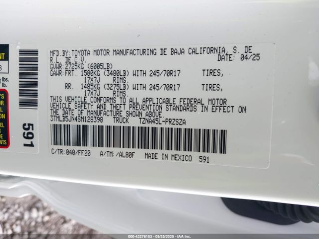 Toyota Tacoma Sr5 4wd Image 14