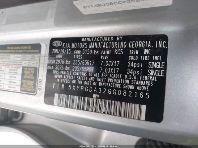 Kia Sorento 2.4l Lx Image 14