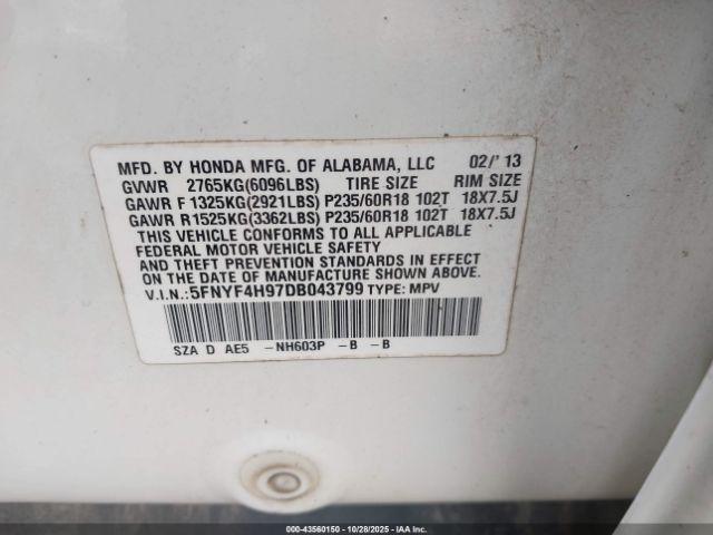 Honda Pilot Touring Image 5