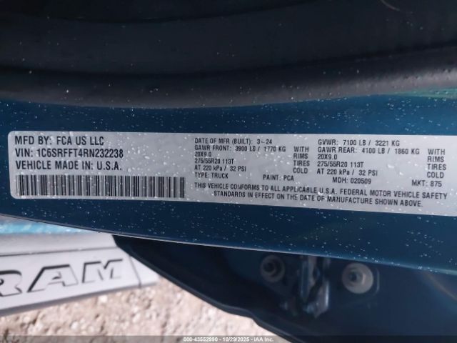 Ram 1500 Big Horn  4x4 5'7 Box Image 7